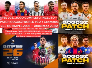 Pes 2021 Completo + Patch Gogosz Ou Bmpes 2026(Jogo Incluso) - eFootball PES