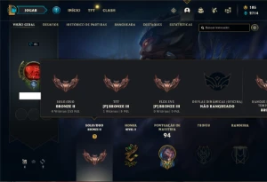 Conta bronze 2 com 35 Champs e 23 Skins + 1500 RP - League of Legends LOL