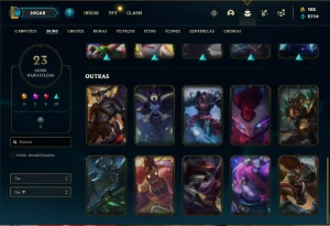 Conta bronze 2 com 35 Champs e 23 Skins + 1500 RP - League of Legends LOL
