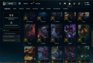 Conta bronze 2 com 35 Champs e 23 Skins + 1500 RP - League of Legends LOL