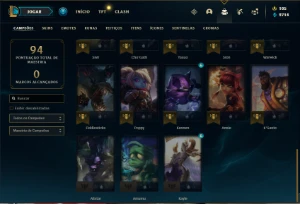 Conta bronze 2 com 35 Champs e 23 Skins + 1500 RP - League of Legends LOL