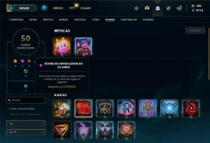 Conta bronze 2 com 35 Champs e 23 Skins + 1500 RP - League of Legends LOL