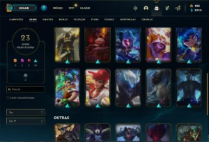 Conta bronze 2 com 35 Champs e 23 Skins + 1500 RP - League of Legends LOL