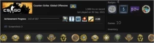 Conta CSGO 7 medalhas+ Prime 2000hrs+ - Counter Strike