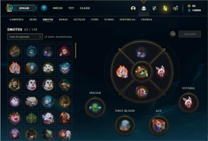 Conta prata 4 com 47 Skins e 84 Champs - League of Legends LOL