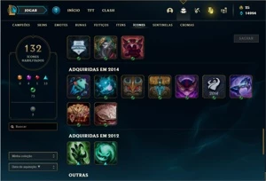 Conta prata 4 com 47 Skins e 84 Champs - League of Legends LOL