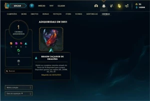 Conta prata 4 com 47 Skins e 84 Champs - League of Legends LOL