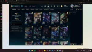 vendo conta de lol abaixo do preço - League of Legends
