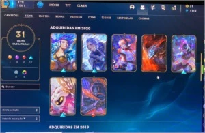 Conta League of Legends + valorant com diversas skins LOL