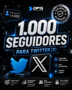 🐦 1.000 Seguidores Twitter (X) | Alta Qualidade 🚀 - Redes Sociais