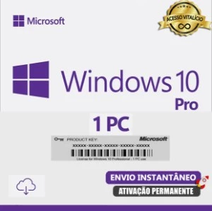Key Windows 10 Pro Vitalício Original┃Envio Imediato - Softwares and Licenses