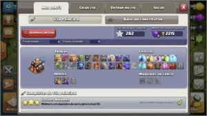 CONTA CV10 CORINGA E CLASH ROYALE COM VARIAS LENDÁRIAS - Clash of Clans