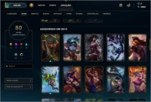 Conta Lol Gold 5, 108 Champions, 80 Skins (4 Vitoriosa) - League of Legends