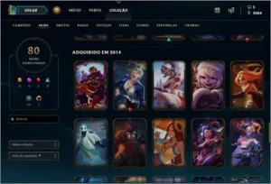 Conta Lol Gold 5, 108 Champions, 80 Skins (4 Vitoriosa) - League of Legends