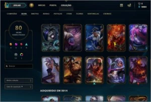 Conta Lol Gold 5, 108 Champions, 80 Skins (4 Vitoriosa) - League of Legends