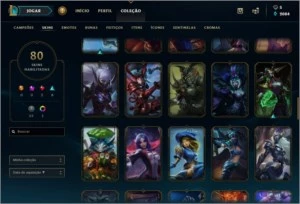 Conta Lol Gold 5, 108 Champions, 80 Skins (4 Vitoriosa) - League of Legends
