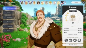 CONTA 7DS Origin - Meliodas C10 -Todos SSR incluindo Escanor - Seven Deadly Sins