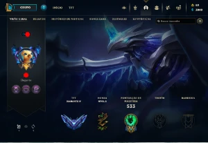 Conta DIAMANTE TFT - 1231 Skins LOL - Ex Challenger SoloQ - League of Legends