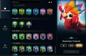 Conta DIAMANTE TFT - 1231 Skins LOL - Ex Challenger SoloQ - League of Legends