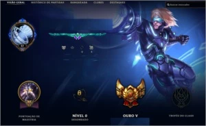 CONTA LV57 COM BORDA DE PLATINA [70 CAMPEÕES E 34 SKINS] - League of Legends LOL