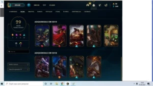 Conta League of Legends Platina 3 lv96, 29 skins LOL