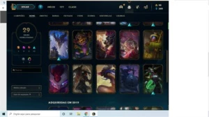 Conta League of Legends Platina 3 lv96, 29 skins LOL