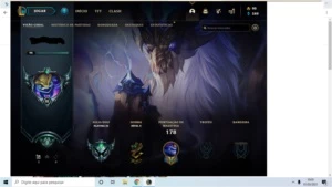 Conta League of Legends Platina 3 lv96, 29 skins LOL