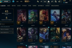 Conta Lol Ferro, Skins Lendárias, Lvl 39,Upada À Mão, 3K Ea - League of Legends