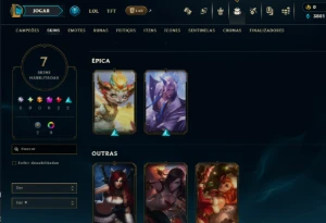 Conta Lol Ferro, Skins Lendárias, Lvl 39,Upada À Mão, 3K Ea - League of Legends