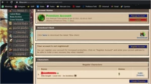 CONTA COM ELITE KNIGHT LVL 102 + 100 TIBIA COINS