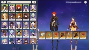 Conta AR 55, Itens 5 estrelas: 15 - Genshin Impact