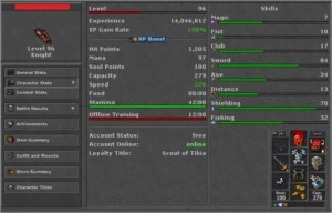 Conta com EK 96 Belobra, EK 81 Lutabra e makers! - Tibia