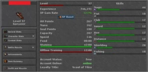 Conta com EK 96 Belobra, EK 81 Lutabra e makers! - Tibia