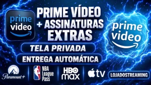 Prime Vídeo com adicionais / Perfil privado + pin - Assinaturas e Premium