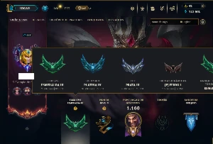 Platina 4 com TODOS os Champs e 562 Skins +4 Prestigios - League of Legends LOL