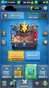 Conta clash royale desafiante III xp12 (4724 trofeus)
