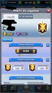 Conta clash royale desafiante III xp12 (4724 trofeus)