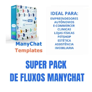 Pack 20 fluxos para manychat - eBooks