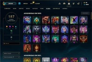 Conta ouro 3 com 150 Champs e 131 Skins - League of Legends LOL