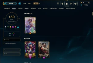 Prata 3 com TODOS os Champs e 160 Skins ( ADC / MID / JG ) - League of Legends LOL