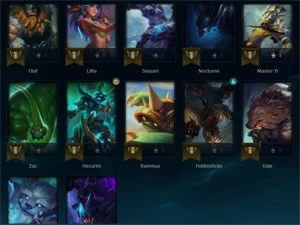 Conta LOL ouro 2 (platina 4 flex) 57% WinRate 9 Skins Lindas - League of Legends