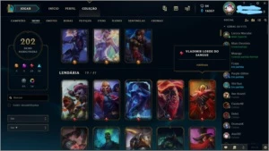 Conta league of legends ativa desde 2012, + 200 skins LOL
