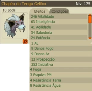 Chapéu do Tengu Gelifox (Spiritia) - Dofus