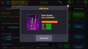 Taco Surto Nível Máximo! 8 Ball Pool