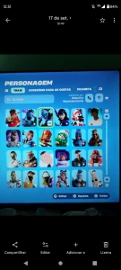 Conta de Fortnite, com clube ativo
