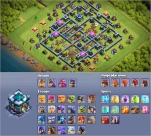 TH13 FULL MATO 21 SKINS DADOS DE CRIAÇÃO (faço por adm) - Clash of Clans