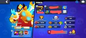 Conta brawl stars 6 lendários passe plus e passe do Bob espo