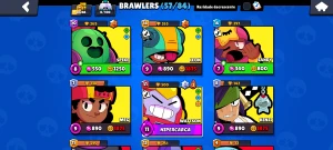 Conta brawl stars 6 lendários passe plus e passe do Bob espo