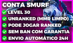 Contas Smurf Unranked para League of Legends