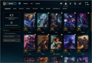 Conta ouro 1 Sem email confirmado com 3 skins e 30 champs - League of Legends LOL